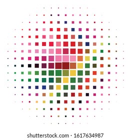 Abstract halftone background pattern. Geometric colorful vector line illustration