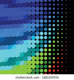 Abstract halftone background pattern. Geometric colorful vector line illustration