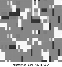 Abstract halftone background pattern. Monochrome geometric vector line illustration