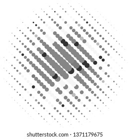 Abstract halftone background pattern. Monochrome geometric vector line illustration