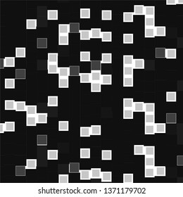 Abstract halftone background pattern. Monochrome geometric vector line illustration