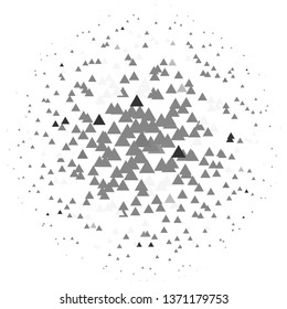 Abstract halftone background pattern. Monochrome geometric vector line illustration