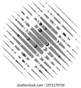 Abstract halftone background pattern. Monochrome geometric vector line illustration
