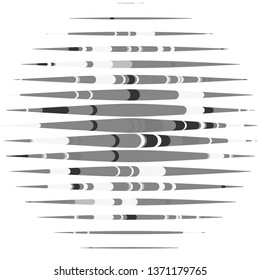 Abstract halftone background pattern. Monochrome geometric vector line illustration