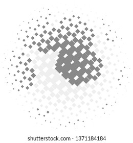 Abstract halftone background pattern. Monochrome geometric vector line illustration