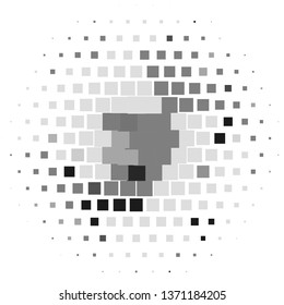 Abstract halftone background pattern. Monochrome geometric vector line illustration