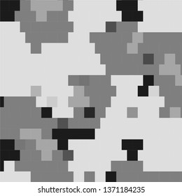 Abstract halftone background pattern. Monochrome geometric vector line illustration