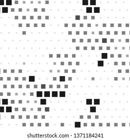 Abstract halftone background pattern. Monochrome geometric vector line illustration