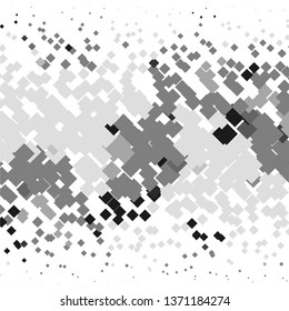 Abstract halftone background pattern. Monochrome geometric vector line illustration