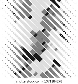 Abstract halftone background pattern. Monochrome geometric vector line illustration
