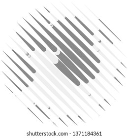 Abstract halftone background pattern. Monochrome geometric vector line illustration