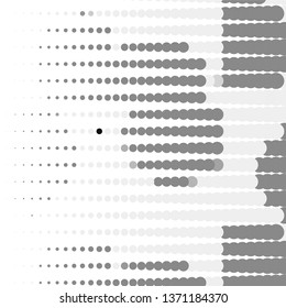 Abstract halftone background pattern. Monochrome geometric vector line illustration