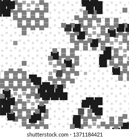 Abstract halftone background pattern. Monochrome geometric vector line illustration