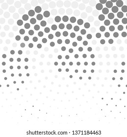 Abstract halftone background pattern. Monochrome geometric vector line illustration