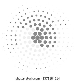 Abstract halftone background pattern. Monochrome geometric vector line illustration