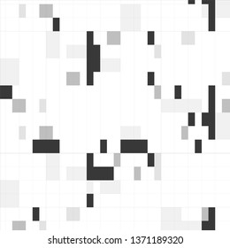 Abstract halftone background pattern. Monochrome geometric vector line illustration