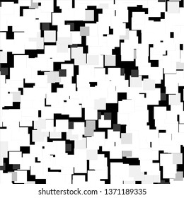 Abstract halftone background pattern. Monochrome geometric vector line illustration