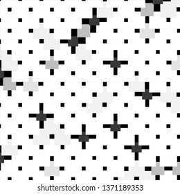 Abstract halftone background pattern. Monochrome geometric vector line illustration