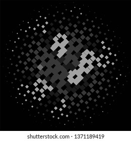 Abstract halftone background pattern. Monochrome geometric vector line illustration