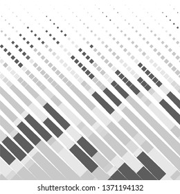 Abstract halftone background pattern. Monochrome geometric vector line illustration
