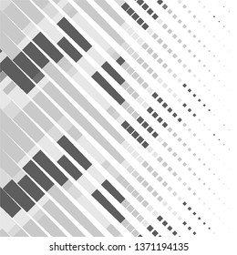 Abstract halftone background pattern. Monochrome geometric vector line illustration