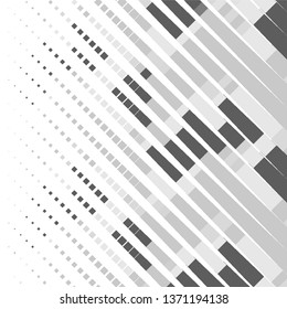 Abstract halftone background pattern. Monochrome geometric vector line illustration