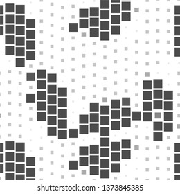 Abstract halftone background pattern. Monochrome geometric vector line illustration