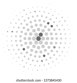 Abstract halftone background pattern. Monochrome geometric vector line illustration