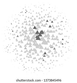 Abstract halftone background pattern. Monochrome geometric vector line illustration