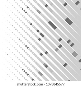 Abstract halftone background pattern. Monochrome geometric vector line illustration