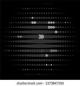 Abstract halftone background pattern. Monochrome geometric vector line illustration