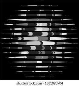 Abstract halftone background pattern. Monochrome geometric vector line illustration