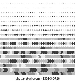 Abstract halftone background pattern. Monochrome geometric vector line illustration