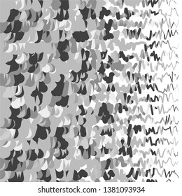 Abstract halftone background pattern. Monochrome geometric vector line illustration