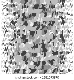 Abstract halftone background pattern. Monochrome geometric vector line illustration