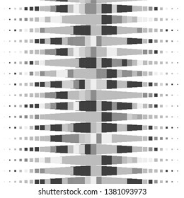 Abstract halftone background pattern. Monochrome geometric vector line illustration