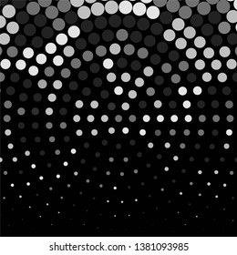 Abstract halftone background pattern. Monochrome geometric vector line illustration