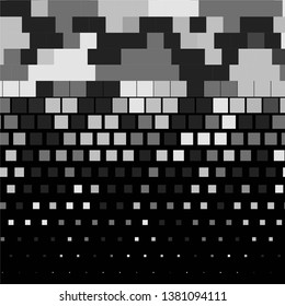 Abstract halftone background pattern. Monochrome geometric vector line illustration