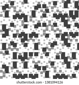 Abstract halftone background pattern. Monochrome geometric vector line illustration