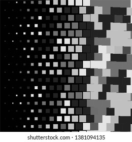 Abstract halftone background pattern. Monochrome geometric vector line illustration