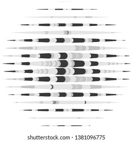 Abstract halftone background pattern. Monochrome geometric vector line illustration