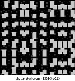Abstract halftone background pattern. Monochrome geometric vector line illustration