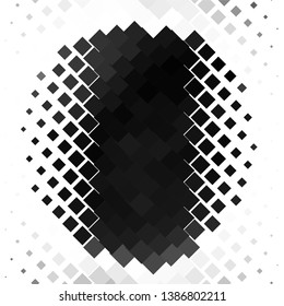 Abstract halftone background pattern. Monochrome geometric vector line illustration