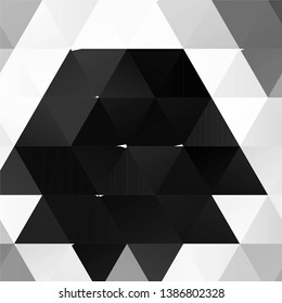 Abstract halftone background pattern. Monochrome geometric vector line illustration