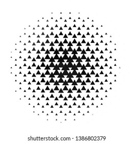 Abstract halftone background pattern. Monochrome geometric vector line illustration