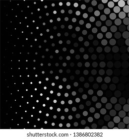 Abstract halftone background pattern. Monochrome geometric vector line illustration