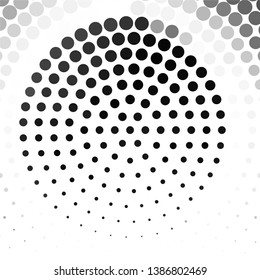 Abstract halftone background pattern. Monochrome geometric vector line illustration