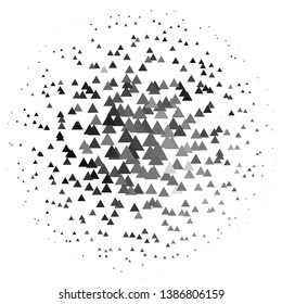 Abstract halftone background pattern. Monochrome geometric vector line illustration