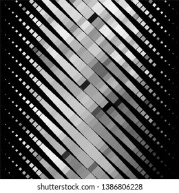 Abstract halftone background pattern. Monochrome geometric vector line illustration