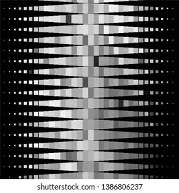 Abstract halftone background pattern. Monochrome geometric vector line illustration